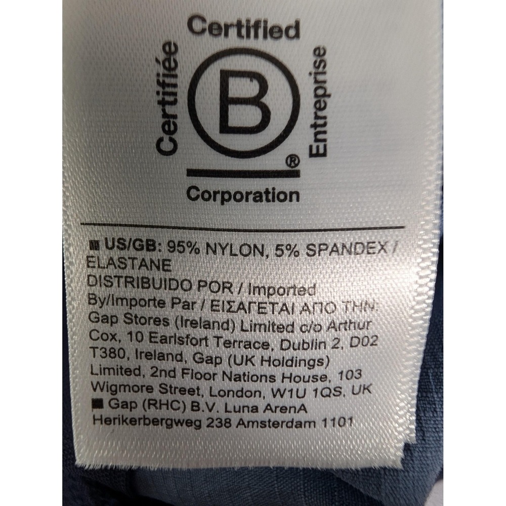 Athleta Pants Womens 10 Blue Trekkie North Jogger Stretch Floral Zip Pockets - Picture 9 of 12